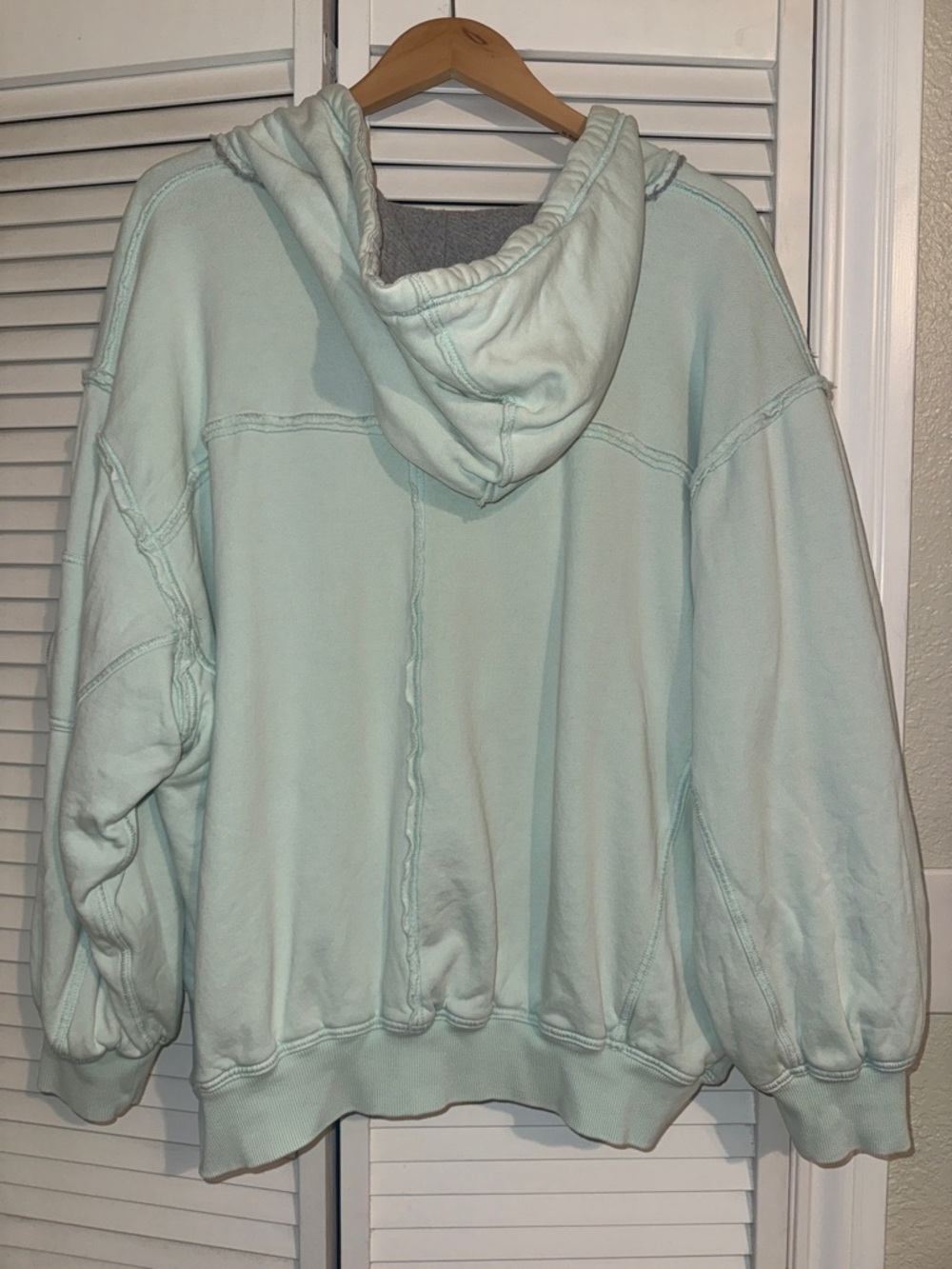 Free People/We The Free By Your Side Lined Hoodie Oversized Zip Jacket - L - Picture 7 of 9